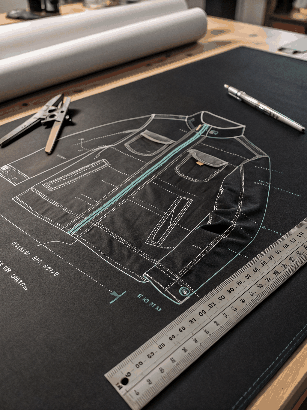 Technical sketch blueprint