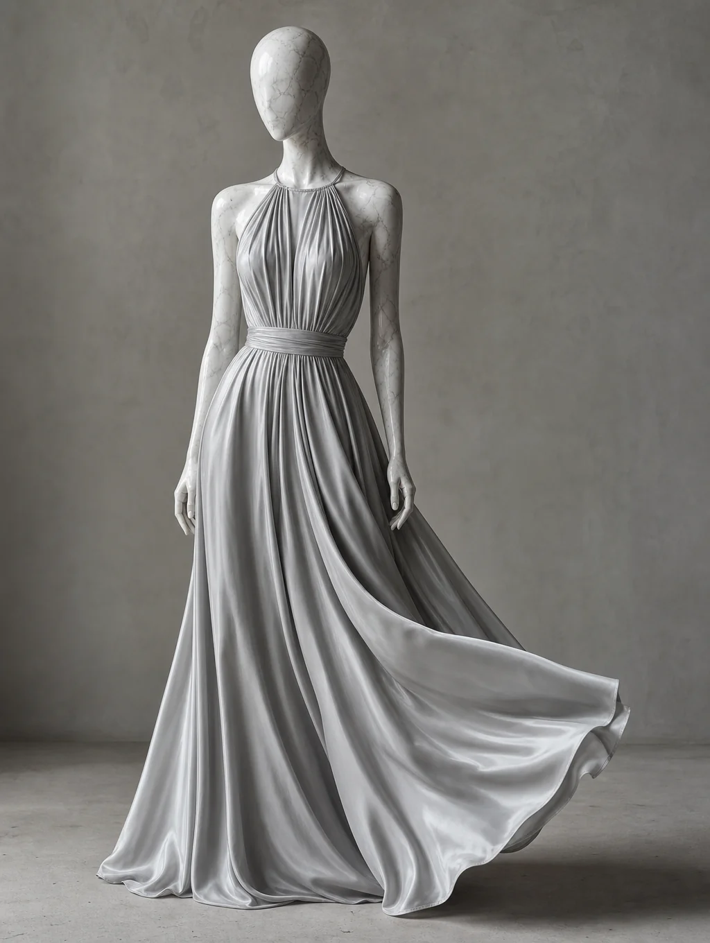 Behind the scenes fabric draping